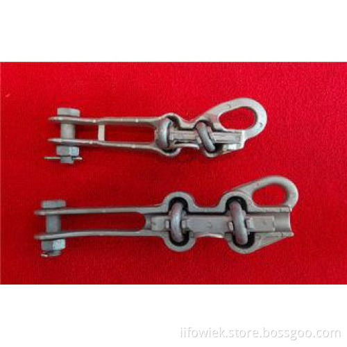 Straight Line Type Strain Clamp , Smooth High Strength Alum